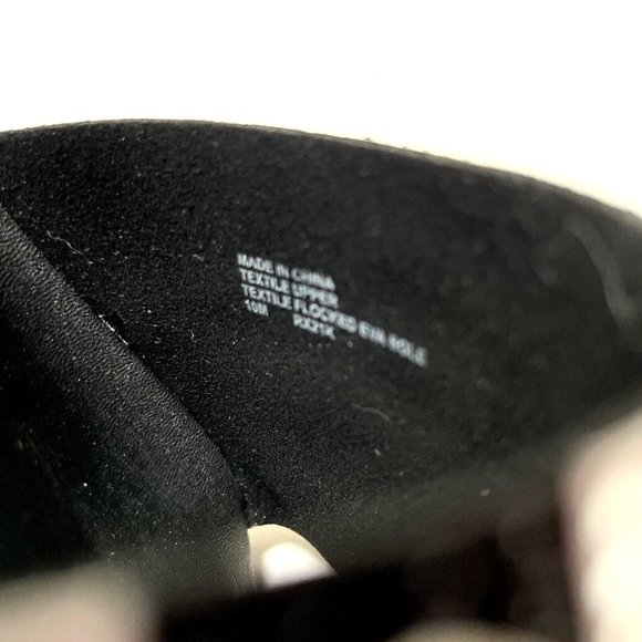 NWOB MICHAEL KORS Rhinestone Slide Sandals Black Sparkle Flats Rubber - Picture 9 of 10